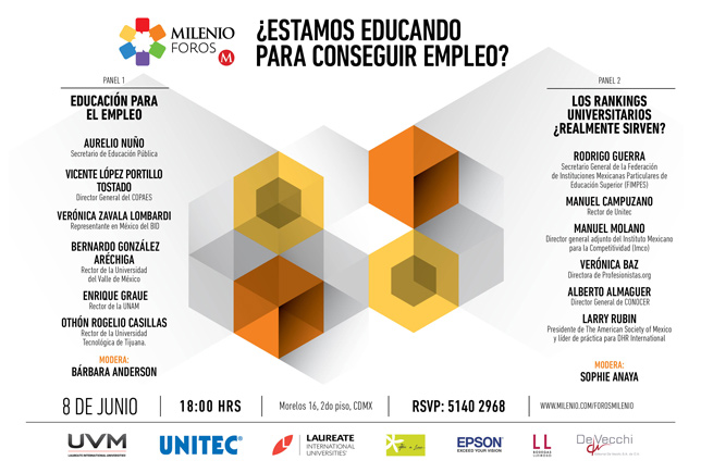 Cartel de invitación a Milenio Foros